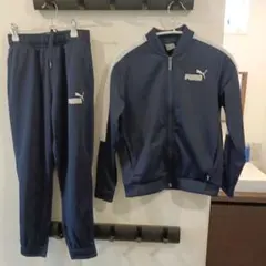 PUMA ネイビー ジャージセット ASIA S　130〜140 　着用回数2回