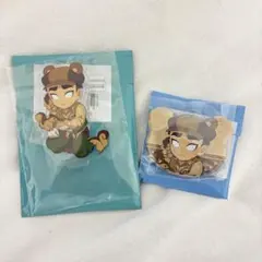 鬼滅の刃 実りの秋まつり 悲鳴嶼行冥 アクリルスタンド 缶バッジ