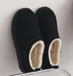 UGG W CLASSIC MICRO ブラックムートンブーツ黒ブラック