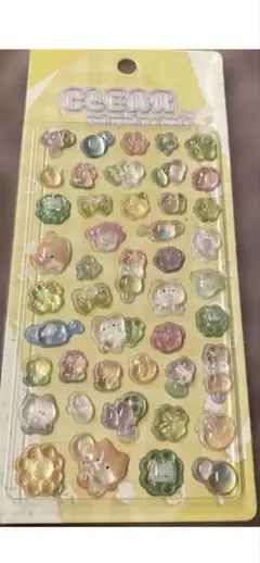 【正規品】クリアぷくぷく ボンボンドロップシール 猫