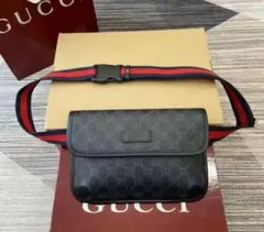 GUCCI GGスプリーム ベルトバッグ ボディバッグ