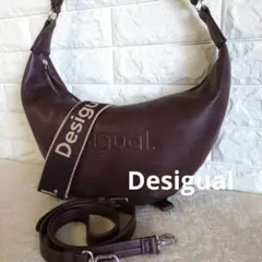 美品✨️Desigual ハーフムーン ショルダーバッグ y2k ダークブラウンのサムネイル
