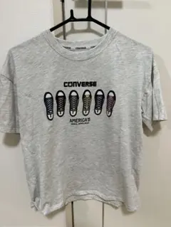 CONVERSE スニーカープリント Tシャツ グレーのサムネイル
