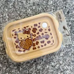 タッパー　キティ　ヒョウ柄　シールボックス