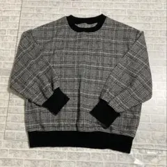 チェック柄 ✨長袖ニット　Mサイズ