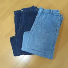 【2本セット】ユニクロ　ワイドパンツ　160