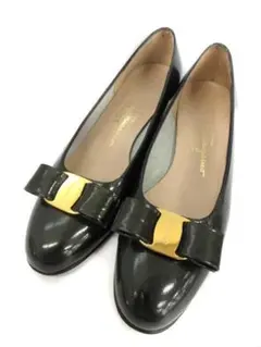 美 品！サルヴァトーレ フェラガモ ヴァラ リボン パンプス