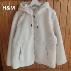 H&M　 ボアフリース フードジャケット
