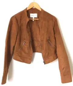 美品 BCBG ブラウン スエード風 ジャケット