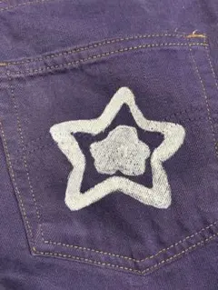 Levi's 紫色 デニム ジーンズ スターチーム風リメイク starteam