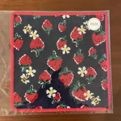 【完売品】FEILER×MUVEIL コラボハンカチ 赤 ストロベリーセレナーデ