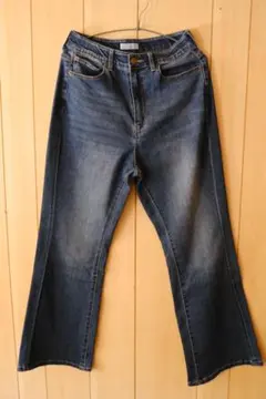 ブーツカットデニム・フレアデニム ダークブルー