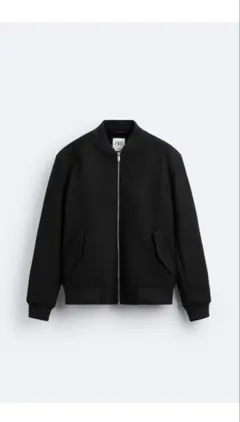 ZARA ボンバージャケット XL 黒