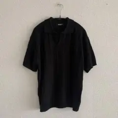 韓国　DRAW FIT ブラック ポロシャツ 半袖