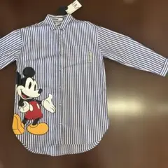 【未使用】ZARA ミッキー　ディズニー　シャツ　ブラウス　ストライプ