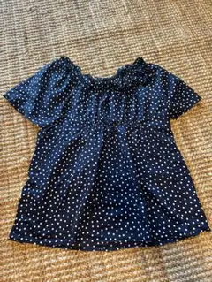 SLOBE IENA ドットシャーリングブラウス