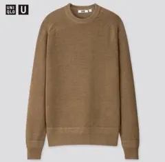 UNIQLOドライタッチサマークルーネックセーターブラウン ユニセックス