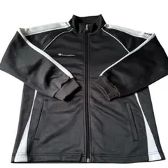 Champion ブラック ジャージ　上　150 ジップアップジャケット