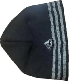 adidas ニット帽 ビーニー ブラック グレー