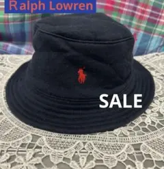 ラルフローレンベビー、キッズバケットハット ネイビースエット