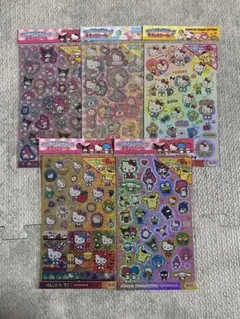 サンリオキャラクターズキラッとシール 5枚