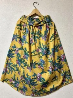 HK WORKS LONDON ボタニカル柄 フィッシュテールスカート Mのサムネイル