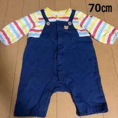 MIKI HOUSE ホットビスケッツ　ロンパース 70cm