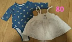 ミッフィー　花柄ロンパース80サイズセット
