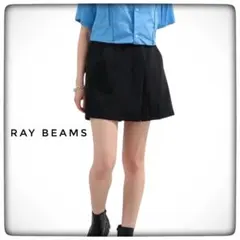 Ray BEAMS 巻きスカート風 ラップショートパンツ 黒 キュロットのサムネイル