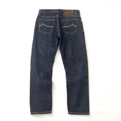 【美品】ヤコブコーエン　デニムパンツ　J622　ハラコ レザーパッチ　濃紺　33のサムネイル
