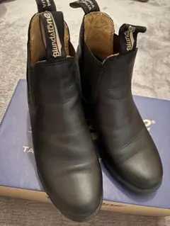 Blundstone ブラック サイドゴアブーツ