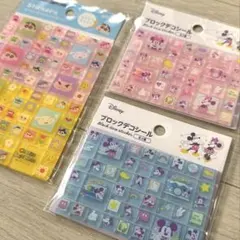 タイルシール3枚セット ディズニーミッキー＆ミニー クレヨンしんちゃんseria