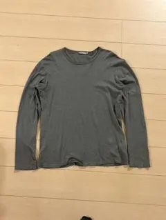 sunspel クラシック tシャツ 長袖 カットソー ロングスリーブ グレーのサムネイル