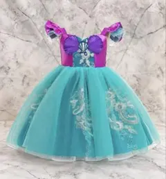 リトルマーメイド　アリエル風 コスプレ衣装 110cm プリンセス　ドレス