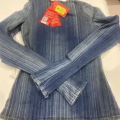 DIESEL デニムブルー 長袖Tシャツ