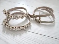 【RANDA】パールのパンプスアクセサリー2個セット ／アクセのみ