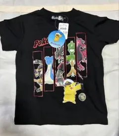 未使用　キッズ　110㎝　男の子　ポケモン Tシャツ 黒