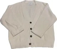 LILL ベージュ ニットカーディガン L アイボリー