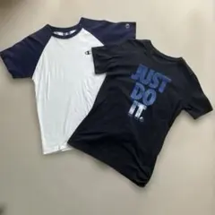 男児160 Champion & Nike Tシャツセット