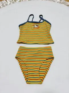 ストライプ水着セット 110サイズ　キティちゃん