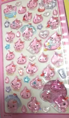 即日発送 しずくちゃん　ピンク　シール