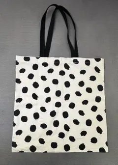 北欧　水玉　ドット　トートバッグ エコバッグ　ハンドメイド　マルニ風