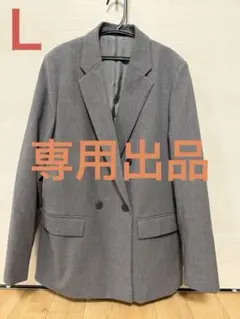 UNIQLO ダブルジャケット グレー