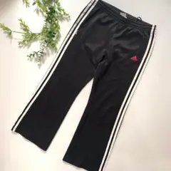 【美品】アディダス　ジャージ　ズボン　9部丈　レディース　M 丈短め