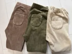 UNIQLO キッズ コーデュロイ レギンス 3点セット　100〜110