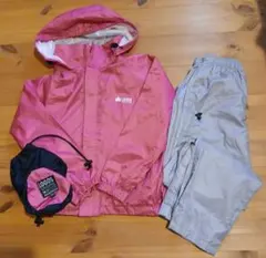 E*6様 LOGOS ピンク レインスーツ(上下セット) 130センチ