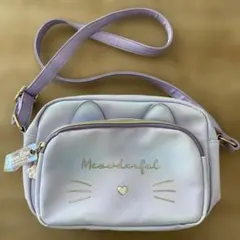 猫耳付き水色ショルダーバッグ