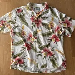 ハワイ製　TWO PALMS　アロハシャツ　L