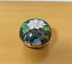 七寶銅胎琺瑯朱肉入（附朱肉） 古銅時代品古董中國美術品‐ Mercari