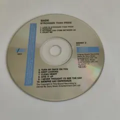 Sade Stronger Than Pride CD